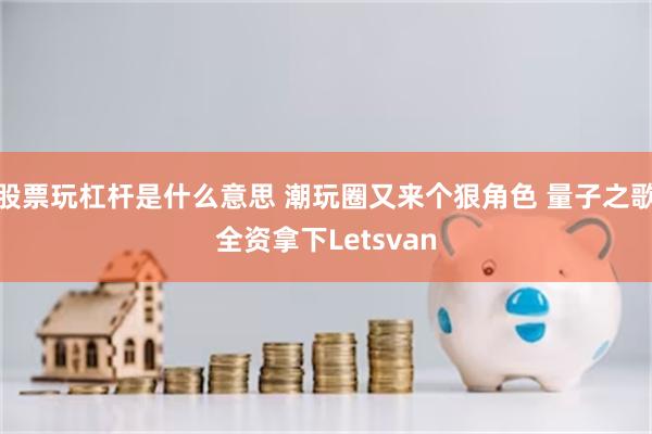 股票玩杠杆是什么意思 潮玩圈又来个狠角色 量子之歌全资拿下Letsvan