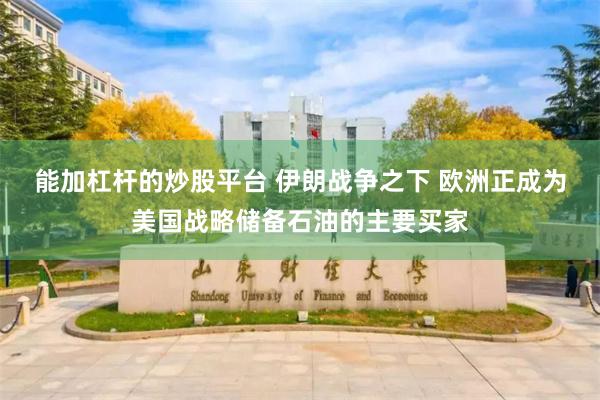 能加杠杆的炒股平台 伊朗战争之下 欧洲正成为美国战略储备石油的主要买家