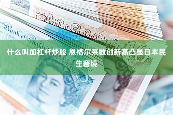 什么叫加杠杆炒股 恩格尔系数创新高凸显日本民生窘境