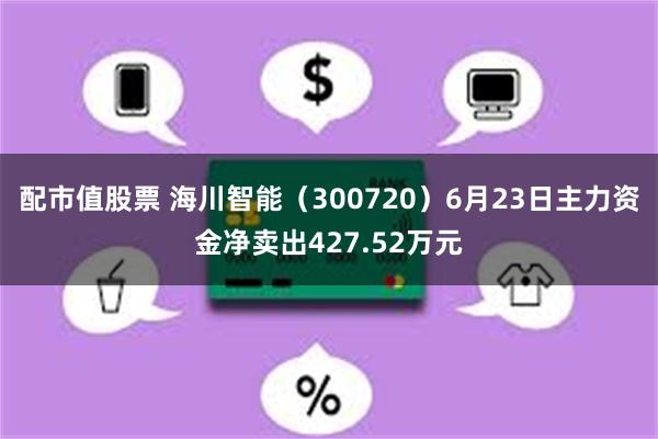 配市值股票 海川智能（300720）6月23日主力资金净卖出427.52万元