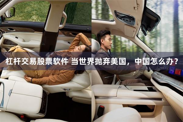 杠杆交易股票软件 当世界抛弃美国，中国怎么办？