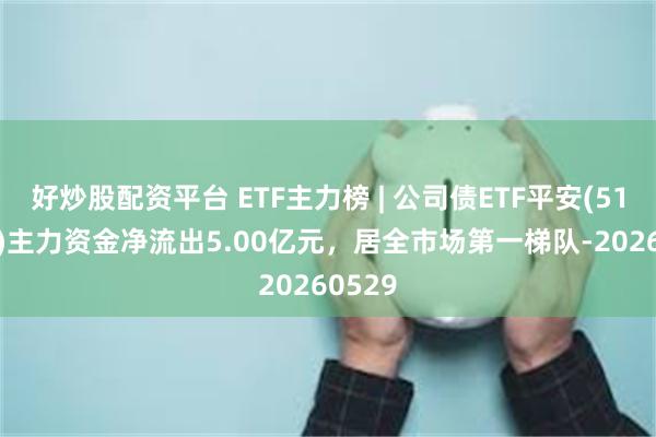 好炒股配资平台 ETF主力榜 | 公司债ETF平安(511030)主力资金净流出5.00亿元，居全市场第一梯队-20260529