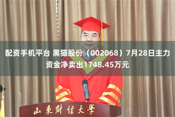 配资手机平台 黑猫股份（002068）7月28日主力资金净卖出1748.45万元
