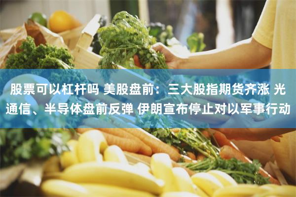 股票可以杠杆吗 美股盘前：三大股指期货齐涨 光通信、半导体盘前反弹 伊朗宣布停止对以军事行动