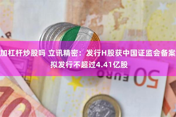 加杠杆炒股吗 立讯精密：发行H股获中国证监会备案 拟发行不超过4.41亿股