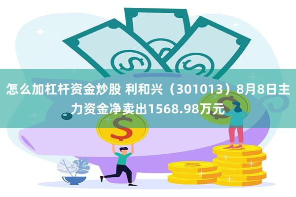 怎么加杠杆资金炒股 利和兴（301013）8月8日主力资金净卖出1568.98万元