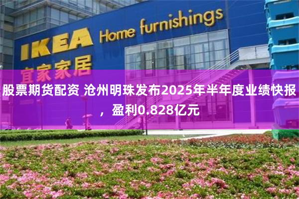 股票期货配资 沧州明珠发布2025年半年度业绩快报，盈利0.828亿元
