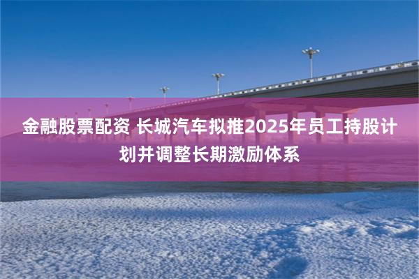 金融股票配资 长城汽车拟推2025年员工持股计划并调整长期激励体系