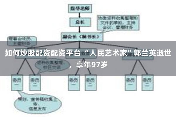如何炒股配资配资平台 “人民艺术家”郭兰英逝世，享年97岁