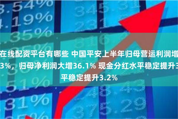在线配资平台有哪些 中国平安上半年归母营运利润增长8.3%，归母净利润大增36.1% 现金分红水平稳定提升3.2%