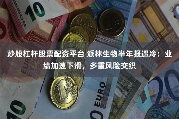 炒股杠杆股票配资平台 派林生物半年报遇冷：业绩加速下滑，多重风险交织