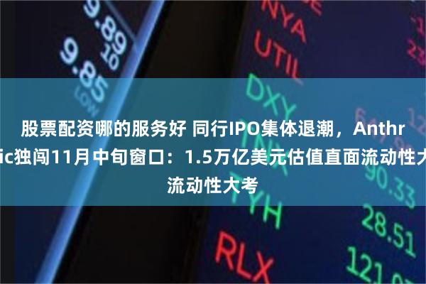 股票配资哪的服务好 同行IPO集体退潮,Anthropic独闯11月中旬窗口:1.5万亿美元估值直面流动性大考